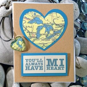 You'll Always Have MI Heart Michigan Pendant Gift Card Set